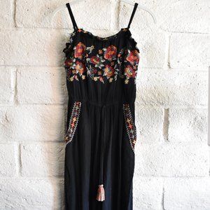 American Eagle Embroidered Romper